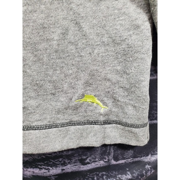 Tommy Bahama Sweatshirt Size Medium Gray Logo Pullover Long Sleeve Round‎ Neck - Picture 4 of 11
